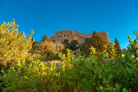 Acropole médiévale de Lindos, Rhodes, Grèce.
