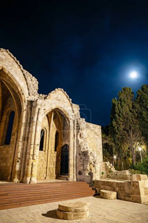 Kirche der Jungfrau Maria von Burgh auf Rhodos, Griechenland.