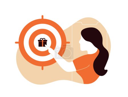 E-commerce Personalization - uses real-time data to offer relevant experiences across channels to increase customer loyalty. AI-driven personalization tools flat vector illustration with icons.