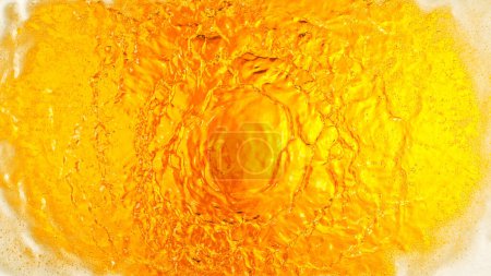 Photo for Detail of beer beverages surface, abstract fresh drink background with foam. - Royalty Free Image