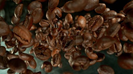 Téléchargez les photos : Résumé fond de café avec Arabica frais. - en image libre de droit