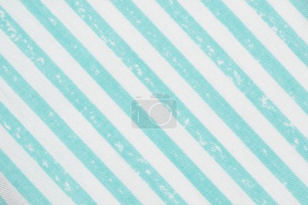 Photo for Baby blue striped material textured background with copy space or use as a texture - Royalty Free Image