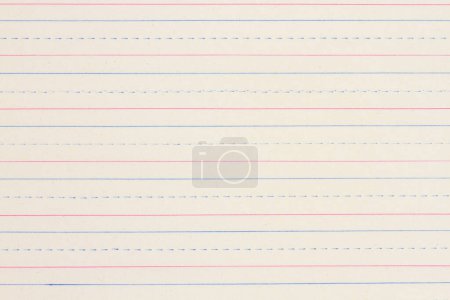 Photo for Vintage ruled line notebook paper background for you education or school message - Royalty Free Image