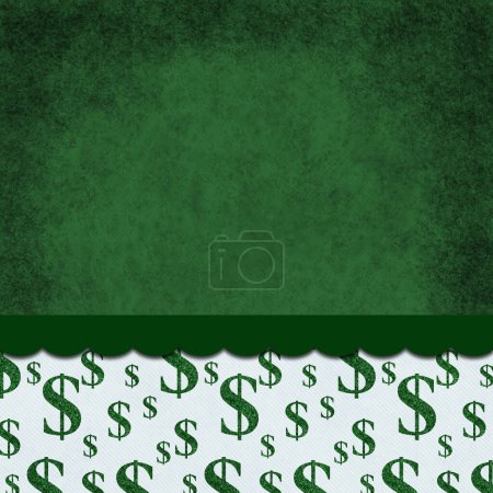 Téléchargez les photos : Argent fond avec signe dollar sur grunge vert avec un ruban avec espace de copie pour votre argent ou un message dollar - en image libre de droit