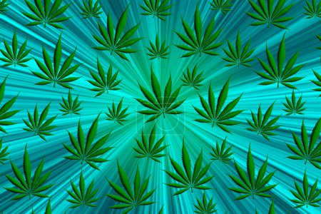 Téléchargez les photos : Fond d'herbe verte pour votre message sur le cannabis - en image libre de droit