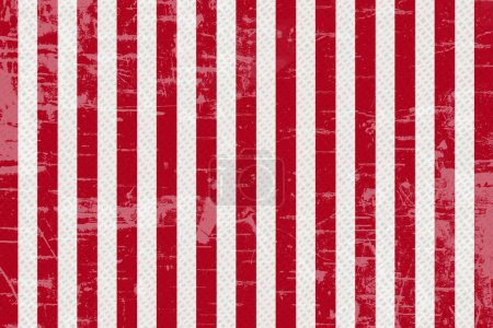 Photo for Retro red and white striped abstract background for a vintage message - Royalty Free Image