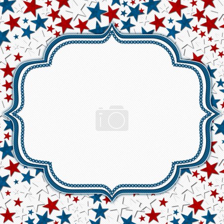 Foto de EE.UU. estrellas rojas, blancas y azules de fondo con espacio para su EE.UU. o mensaje patriótico - Imagen libre de derechos