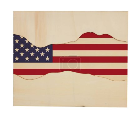 Téléchargez les photos : Panneau beige USA étoiles et rayures avec espace pour votre message US ou patriotique - en image libre de droit