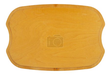 Foto de Material texturizado granulado envejecido marrón banner de madera de fondo aislado en blanco - Imagen libre de derechos