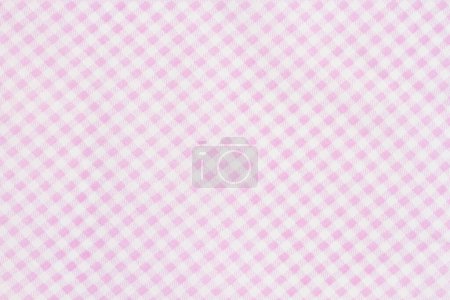 Pink gingham material background for baby and pregnancy 
