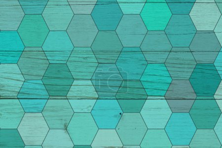  Fond abstrait hexagone sarcelle rétro pour un message vintage