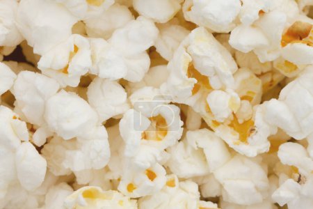 Popcorn salty and healthy snack background