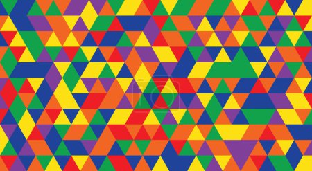 Foto de Texturizado arco iris LGBT triángulo abstracto fondo - Imagen libre de derechos