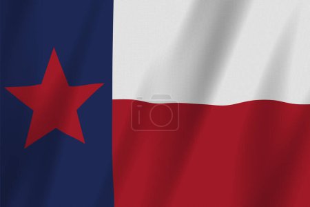 Drapeau américain Texas avec des étoiles et des rayures pour votre fond texan ou patriotique