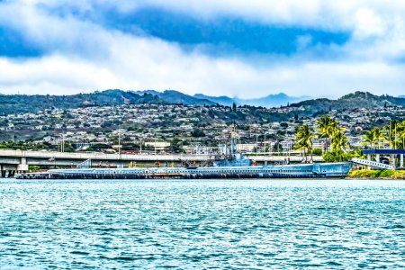 Téléchargez les photos : USS Bowfin Submarine Memorial Museum Pearl Harbor Honolulu Oahu Hawaii Bowfin est un sous-marin de 1942 combattu la Seconde Guerre mondiale coulant un certain nombre de navires japonais - en image libre de droit