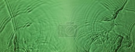 Natural Green Texture. Nature Concept. Green Freshness Smooth Water Ripple. Background for Environmental and Sustainable Resources. Top View