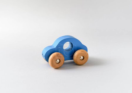 Photo for Wooden toy car close up - Royalty Free Image