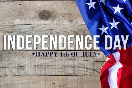 Foto de Concepto del día de la independencia con bandera de América - Imagen libre de derechos