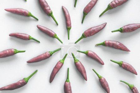 Photo for Red chili peppers top view - Royalty Free Image