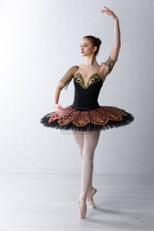 Photo for Beautiful ballerina in ballet studio - Royalty Free Image