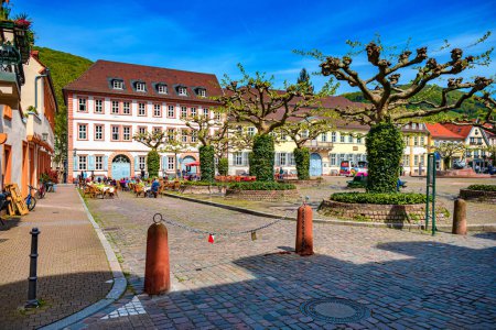 Photo for HEIDELBERG, BADEN-WUERTTEMBERG, GERMANY - CIRCA MAY, 2023: The Karlsplatz of Heidelberg town, Germany. - Royalty Free Image