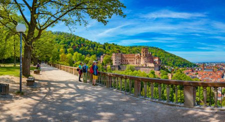 Photo for HEIDELBERG, BADEN-WUERTTEMBERG, GERMANY - CIRCA MAY, 2023: Schloss Heidelberg and Schlossgarten of Heidelberg, Germany. - Royalty Free Image
