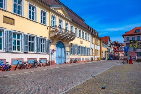 Photo for HEIDELBERG, BADEN-WUERTTEMBERG, GERMANY - CIRCA MAY, 2023: The Steingasse of Heidelberg town, Germany. - Royalty Free Image