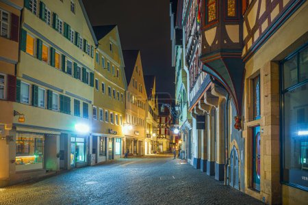 Photo for TUEBINGEN, BADEN-WUERTTEMBERG, GERMANY - CIRCA MAY, 2023: The Kirchgasse of Tuebingen town, Germany. - Royalty Free Image