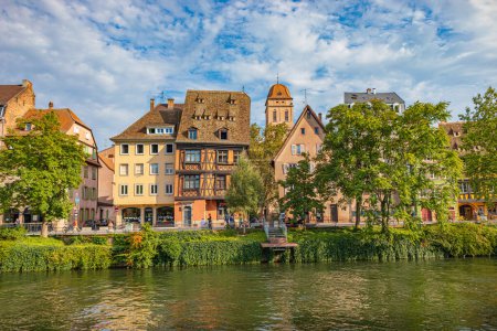 Photo for STRASBOURG, GRAND EST, FRANCE - CIRCA AUGUST, 2023: Quai Au Sable of Strasbourg town in France. - Royalty Free Image