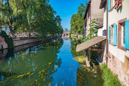 Photo for STRASBOURG, GRAND EST, FRANCE - CIRCA AUGUST, 2023: Petite France of Strasbourg town in France. - Royalty Free Image