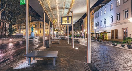Foto de Theaterplatz en Coburgo invernal en Baviera, Alemania - Imagen libre de derechos