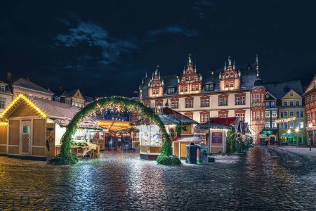 Téléchargez les photos : Marché de Noël de Cobourg, Bavière, Allemagne - en image libre de droit
