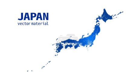 Ilustración de Japanese power, electricity, energy Japan map white background image vector illustration material - Imagen libre de derechos