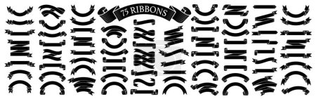 Photo for Ribbon banner set. Simple ribbons. Vector - Royalty Free Image
