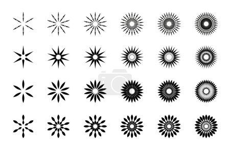 Photo for Sparkle star icons. Shine icons. Stars sparkles vector - Royalty Free Image