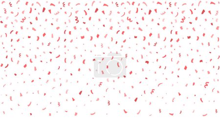 Téléchargez les photos : Fond avec des confettis roses tombants, illustration vectorielle eps10 - en image libre de droit