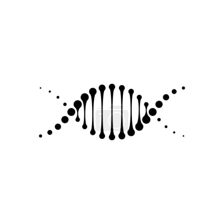 Téléchargez les photos : Icône spirale ADN. Dna molécule hélice spirale. Illustration vectorielle. Médecine et biotechnologie. Illustration vectorielle. - en image libre de droit
