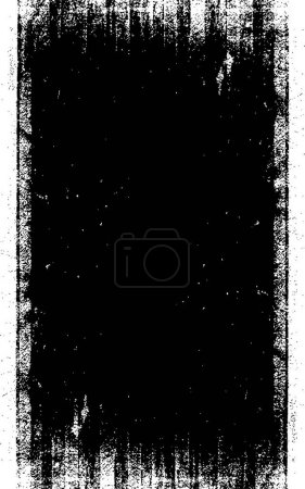 Téléchargez les illustrations : Noir et blanc monochrome vieux fond grunge vintage altérée. texture abstraite - en licence libre de droit