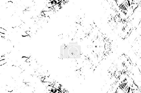 Téléchargez les illustrations : Abstrait noir et blanc fond texturé grunge - en licence libre de droit