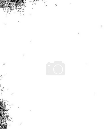 Illustration for Black and white abstract background. Monochrome texture of cracks, dust, stains. Pattern for printing and design - Royalty Free Image