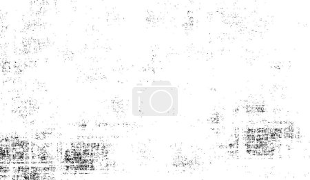 Illustration for Grunge texture cracks, chips, stains. Abstract pattern of black and white printed items - Royalty Free Image