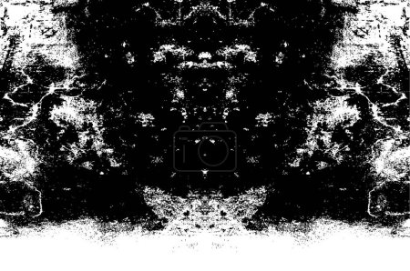 Foto de Grunge grietas textura, papas fritas, manchas. Patrón abstracto de artículos impresos en blanco y negro - Imagen libre de derechos