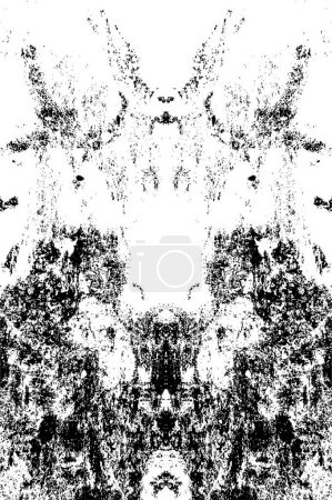 Illustration for Distressed background. black and white texture. abstract vector illustration. - Royalty Free Image