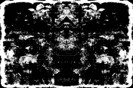 Ilustración de Fondo grunge abstracto en blanco y negro con arañazos - Imagen libre de derechos