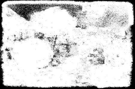 Illustration for Abstract black and white grunge background with scratches - Royalty Free Image