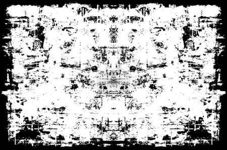 Photo for Abstract old grunge black and white background - Royalty Free Image