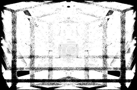 Illustration for Abstract old grunge black and white background - Royalty Free Image