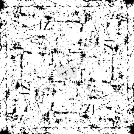 Ilustración de Fondo abstracto en blanco y negro, viejo grunge vintage envejecido fondo - Imagen libre de derechos