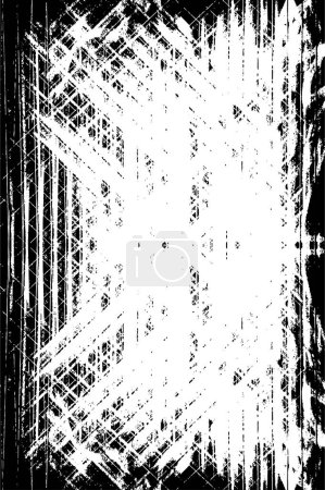 Illustration for Abstract background. monochrome texture. black and white - Royalty Free Image