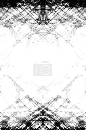 Illustration for Abstract background. monochrome texture. black and white - Royalty Free Image